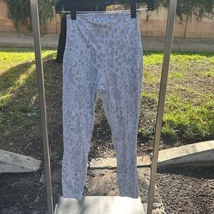 Gray Leopard Print Leggings